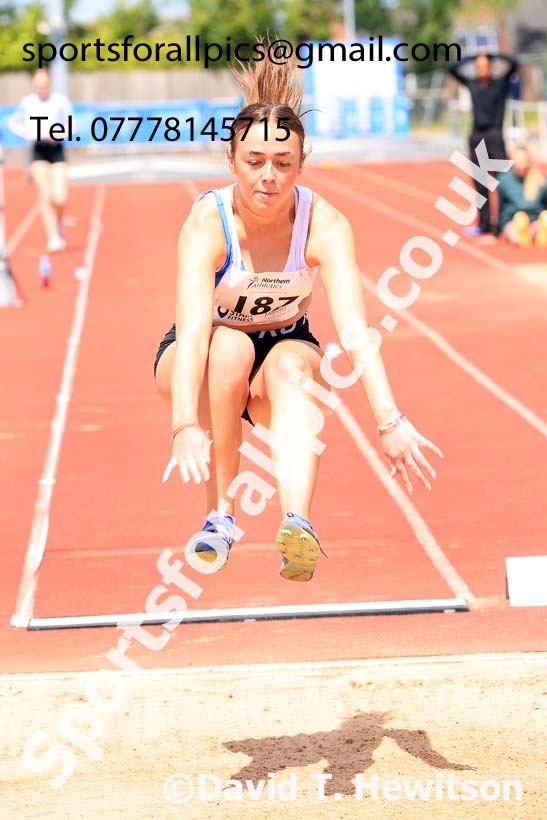 Womens Under-20s long jump, 2024 Northern Senior and Under-20s Track and Field Champs, Middlesbrough.  Photo: David T. Hewitson/Sports for All Pics